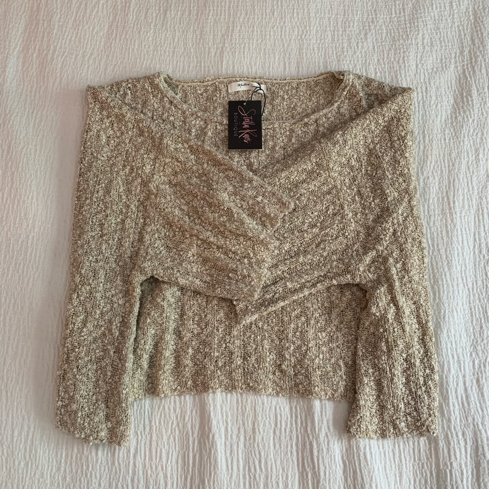 NWT Shop Stella Rae’s loose fit waist length knit sweater